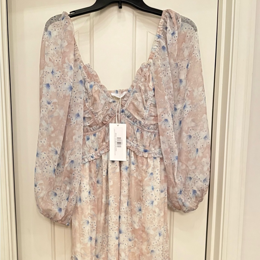Floral Puff Sleeve Dress